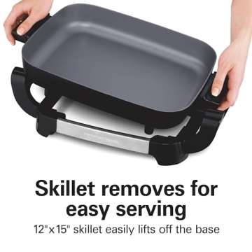 Hamilton Beach Electric Skillet with Removable Pan and Lid