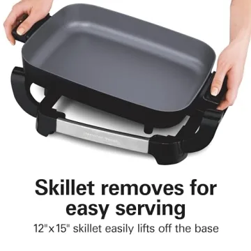 Hamilton Beach Electric Skillet with Removable Pan and Lid