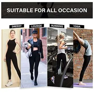 HIGHDAYS High Waisted Leggings for Women - Soft Opaque Slim Printed Pants for Running Cycling Yoga