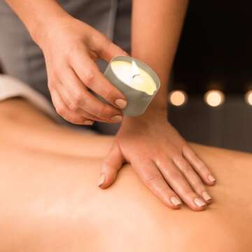 LOVE PLAY Massage Oil Candle for Home SPA - Vegan Moisturizing Body Oil Candle for Pure Relaxation -...