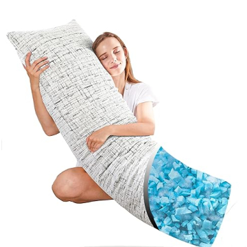 Ubauba Bamboo Cover Memory Foam Body Pillow - Ultimate Comfort for Side Sleepers
