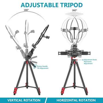 Neewer 10-Inch Selfie Ring Light with Tripod Stand, 3 Phone Holders, LED Ring Light with Soft Tube & Remote Kit: 3 Mode Lights and 10-Level Brightness for Makeup, YouTube/TikTok Video, Live Streaming