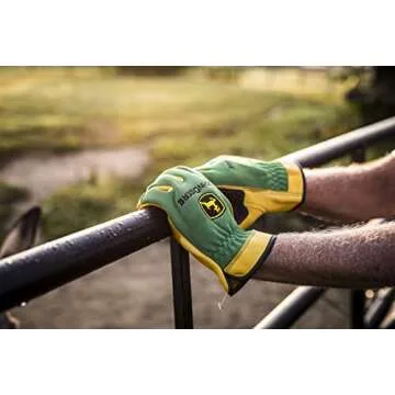 John Deere JD00008-XL Deerskin Leather Driver Gloves