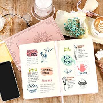 Artfan Ruled Notebook/Journal – Premium Thick Paper Faux Leather Classic Writing Notebook with Poc...