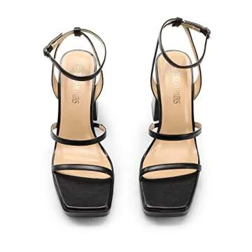 DREAM PAIRS Stylish Chunky Heel Sandals for Women