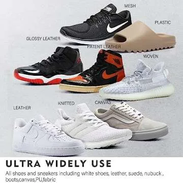 OLAMTAI Shoe Cleaner Kit for Sneaker, Cleaning Kit, Sneaker 10Oz with 3 Brush & Microfiber Towel Included, Shoe, Suede, Boot, Canvas, PU, Fabric, etc,Clear,(Madala-SC-210201)