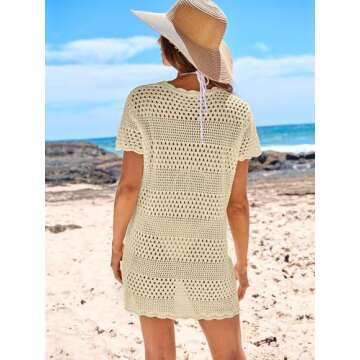 ANRABESS Crochet Summer Swim Cover Up for Women