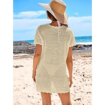 ANRABESS Crochet Summer Swim Cover Up for Women