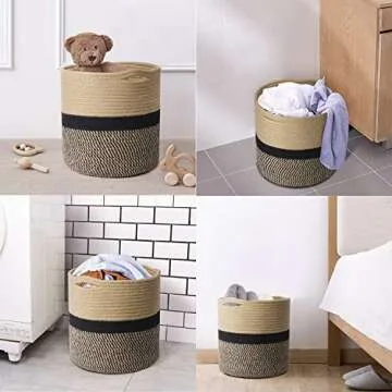 TIMEYARD Jute Plant Basket for Indoor Plants and Storage