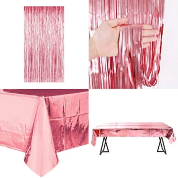 MOVINPE Pink Birthday Decoration Set for Memorable Celebrations