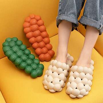 Tkieio Lychee Slippers - EVA Massage Sandals for Everyone