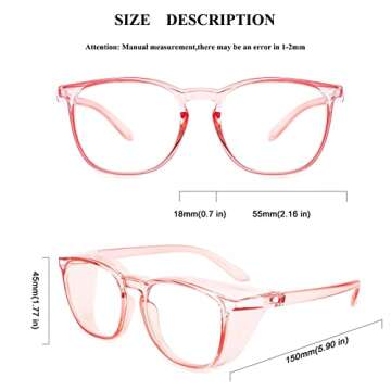 Kepoita Anti Fog Safety Glasses for Men Women UV Protection