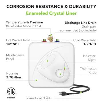 Instant Hot Water with BN-LINK Electric Mini-Tank Heater