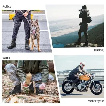 WIDEWAY Men's Military Combat Work Boots Tactical Motorcycle