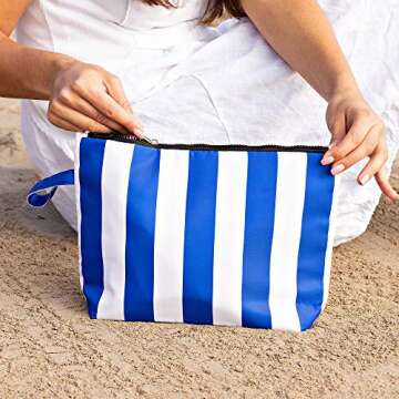 BANG&CARSEN Large Makeup Bag For Women - XL Travel Cosmetic Bag Waterproof Pouch - Wristlet Makeup C...