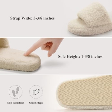 Comfortable Women's Fuzzy Slippers for Indoor and Outdoor Use