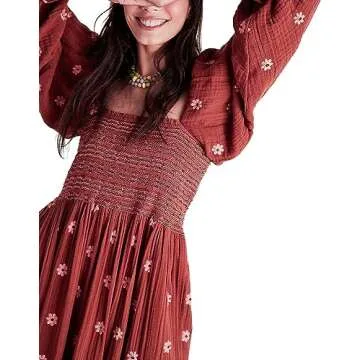 Willow Dance Casual Bohemian Floral Maxi Dress for Women