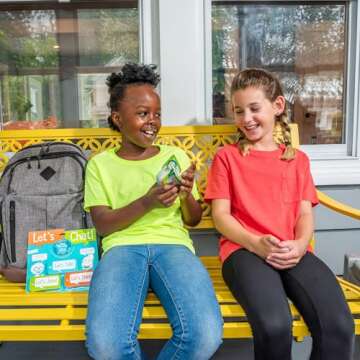 Open The Joy Let’s Chat 3-in-1 Conversation Starters Cards for Kids - Grab and Go Travel Card Game...