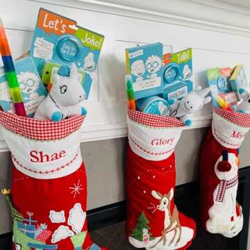 Open The Joy Let’s Chat 3-in-1 Conversation Starters Cards for Kids - Grab and Go Travel Card Games for Car, Airplanes - Talk, Think, Joke Cards - Ages 4+