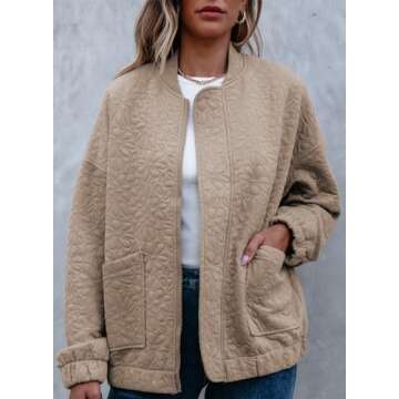 EVALESS Lightweight Casual Jacket for Women Stylish 2025