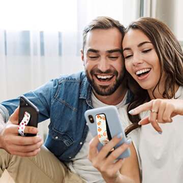 Weewooday 6-Piece Phone Grip Holder - Universal Telescopic Finger Strap Stand