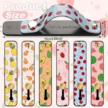 Weewooday Phone Grip Holder - 6 Colorful Finger Straps