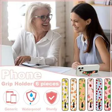 Weewooday Phone Grip Holder - 6 Colorful Finger Straps
