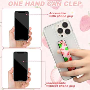 Weewooday Phone Grip Holder - 6 Colorful Finger Straps