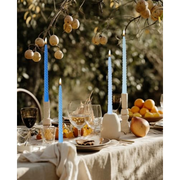 Elegant Brown Taper Candles for Weddings and Home Decoration