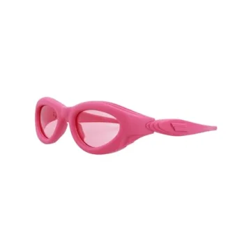 Pink Women's Oval Sunglasses by Bottega Veneta - Trendy UV Protection