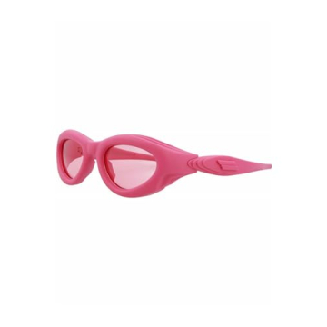 Pink Women's Oval Sunglasses by Bottega Veneta - Trendy UV Protection