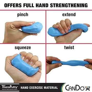 CanDo TheraPutty Plus Hand Exercise Putty for Therapy