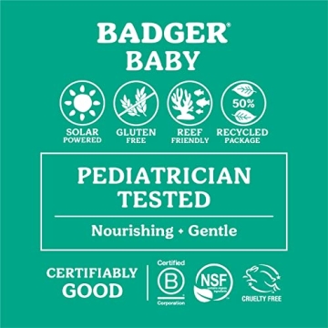 Badger SPF 40 Baby Mineral Sunscreen Cream - Natural Sunscreen Safe for All