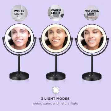 Conair Lighted Makeup Mirror with Dual Magnification