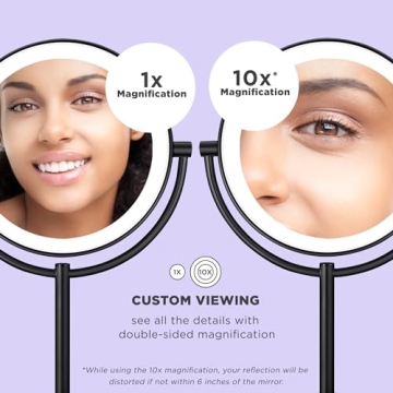 Conair Lighted Makeup Mirror with Dual Magnification