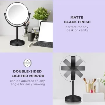 Conair Lighted Makeup Mirror with Dual Magnification