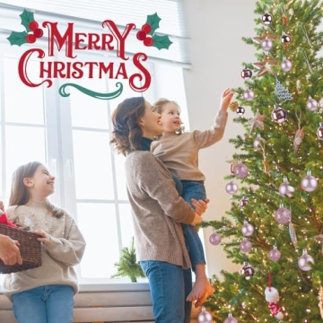 Aitsite 24ct Pink Christmas Mini Ornaments for Trees