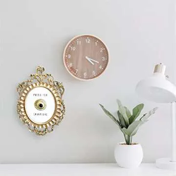 Wejioin Press for Champagne Button, Ring Mini Press for Champagne Button, Press for Champagne Door Ring Bell, Champagne Themed Decor Wall Plaque Ornament Gift for Party Christmas Home Bedroom Hotel