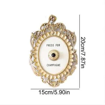 Wejioin Press for Champagne Button, Ring Mini Press for Champagne Button, Press for Champagne Door Ring Bell, Champagne Themed Decor Wall Plaque Ornament Gift for Party Christmas Home Bedroom Hotel