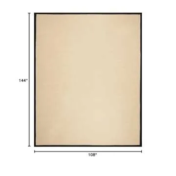 SAFAVIEH Natural Fiber Collection Area Rug - 9' x 12', Beige & Black, Eco-Friendly, Modern Design fo...