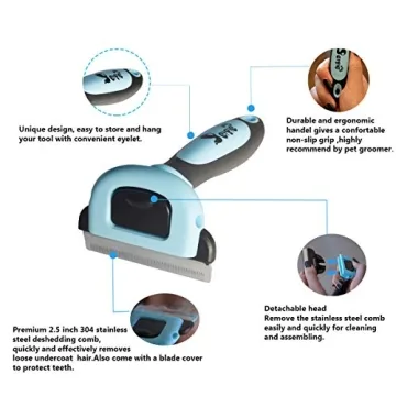 Petgle Cat Brush for Deshedding, Eco-Friendly Pet Grooming Tool