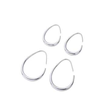 PAVOI Lightweight Teardrop Hoop Earrings - Elegant & Sustainable
