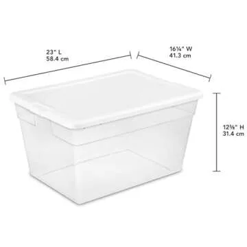Sterilite 8-Pack Storage Box for Easy Organization