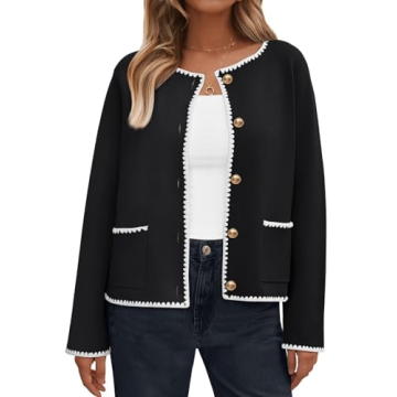 LILLUSORY Womens Cardigan Sweater Fall Outfits Clothes Fashion Trendy 2024 Jacket Blazer Lady Outerw...