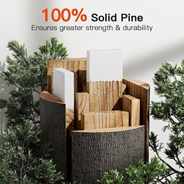 AMADA Pine Wood Floating Shelves for Stylish Home Storage