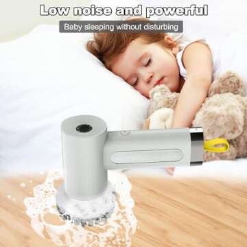 Electric Spin Scrubber with 5 Brush Heads,Cordless Power Scrubber for Arthritis and Seniors Cleaning...