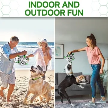 QDAN Interactive Soccer Ball for Dogs - Durable & Fun