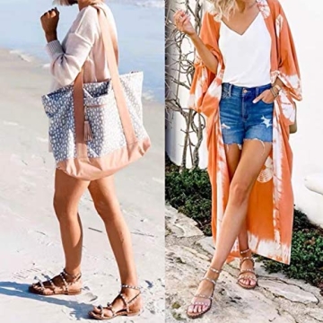 katliu Women's Strappy Studded Sandals for Summer Style