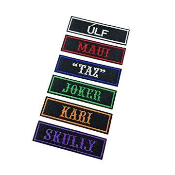 AI-NEEL 2 Pcs Custom Name Patch, Personalized Rocker Rider Motorcycle Biker Patches Tactical Vest Ja...