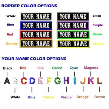 AI-NEEL 2 Pcs Custom Name Patch, Personalized Rocker Rider Motorcycle Biker Patches Tactical Vest Jacket Appliqued Hook Fasten or Iron on Black One Size